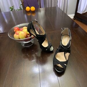 Guess Suede and Patent Leather High Heel